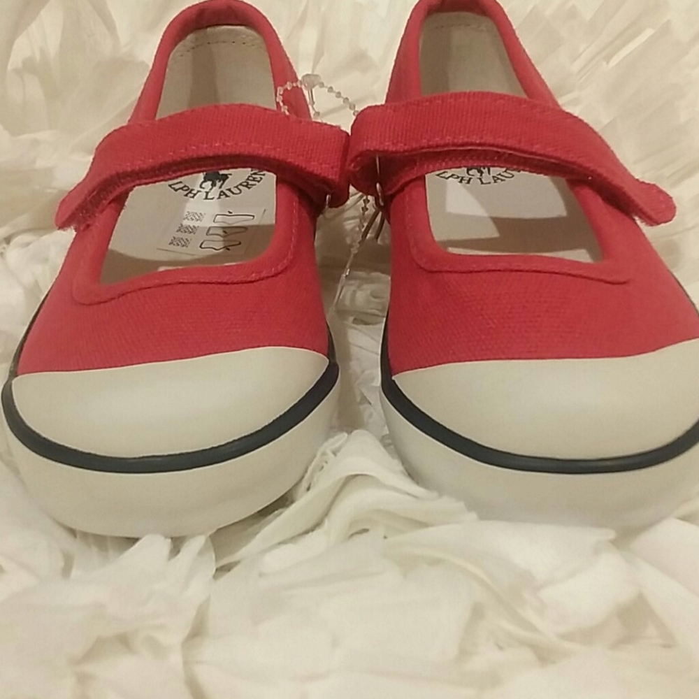 ๐HP๐ Polo Ralph Lauren Pink Mary Janes Sneakers 9 ๐HP๐ - Picture 15 of 15